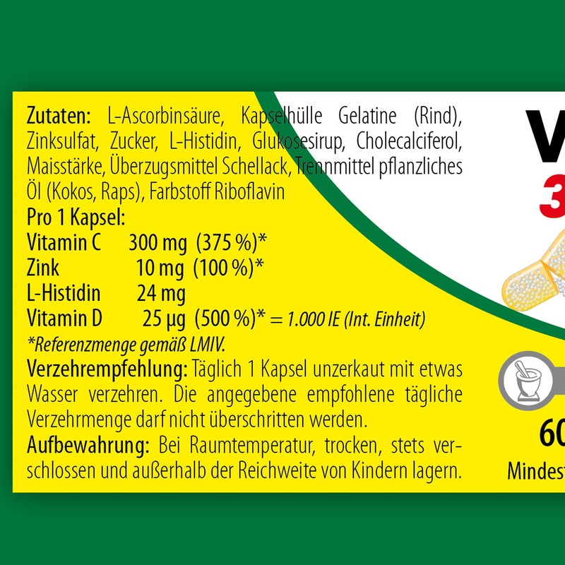 Vitamin C 300 Depot + Zinc + Histidine + Vitamin