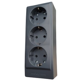 MPL Wall Mounted Plaster Socket Strip Made in EU