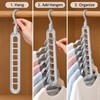 3-Pack 9-Hole Space Saving Clothes Hangers for Closet Organization –