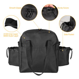 AIRSSON Carry Case for Coleman Camping Stove, Fits for Coleman 1 & 2-Burner Fold N Go Grill/Stoves, Heavy Duty 600D Oxford Fabric with Zipper/Handle/Shoulder Strap