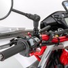 ディーアールシー(DRC) ミラーホルダー 取付けネジ穴10mm ステンボルト採用 ミラー取付け アルミ削り出し ブラック D41-06-101 ダートフリーク DIRTFREAK