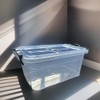METALLIC TURTLE Clear 3.5L Plastic Storage Boxes with Grey Clip