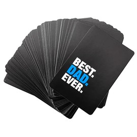 Widdle Gifts Best Dad Ever Playing Cards - Gift for Dad - Birthday, Father's Day, Birthday or Christmas