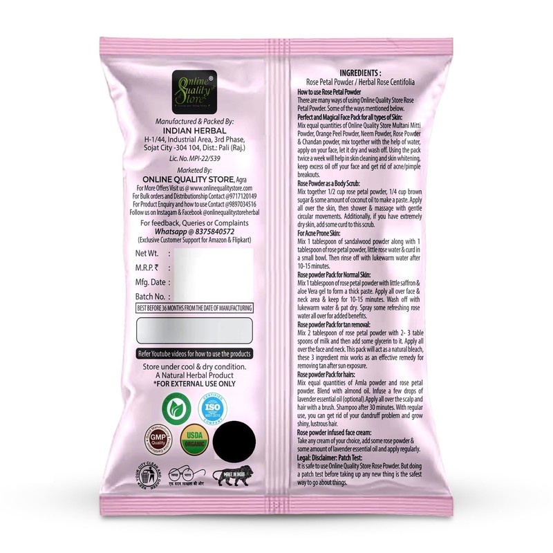 Online Quality Store Multani Mitti Powder + Chandan + Orange
