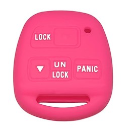 Silicone Lexus Key Fob Cover: RPKEY Key Shell Fit for Lexus ES300 LX470 RX300 RX330 Toyota FJ Cruiser Land Cruiser 1998 1999 2000 2001 2002 2003 2004 2005 2006 2007 | Car Key Case Cover (Hot Pink)