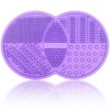 Makeup Brush Cleaning Mat, Silicone Makeup Brush Scrubber, Makeup Brush