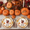 hhdatc Thanksgiving Plates And Napkins Sets，Fall Party Turkey Maple Leaf