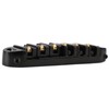 Guitar Roller Saddle Bridge Aluminium Alloy Black Tune Tailpiece Bridge