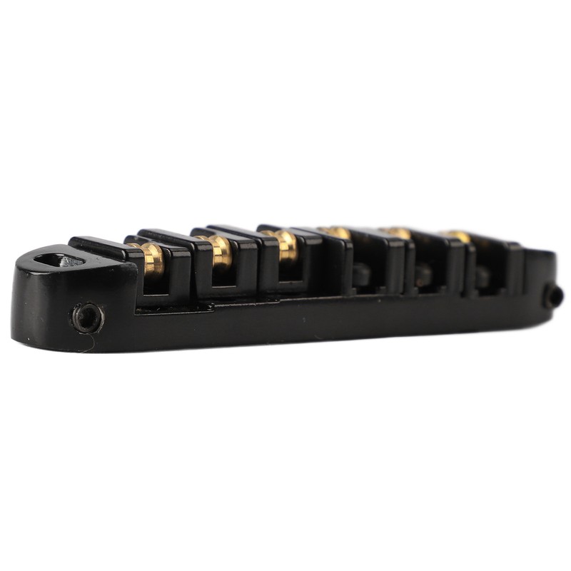 Guitar Roller Saddle Bridge Aluminium Alloy Black Tune Tailpiece Bridge