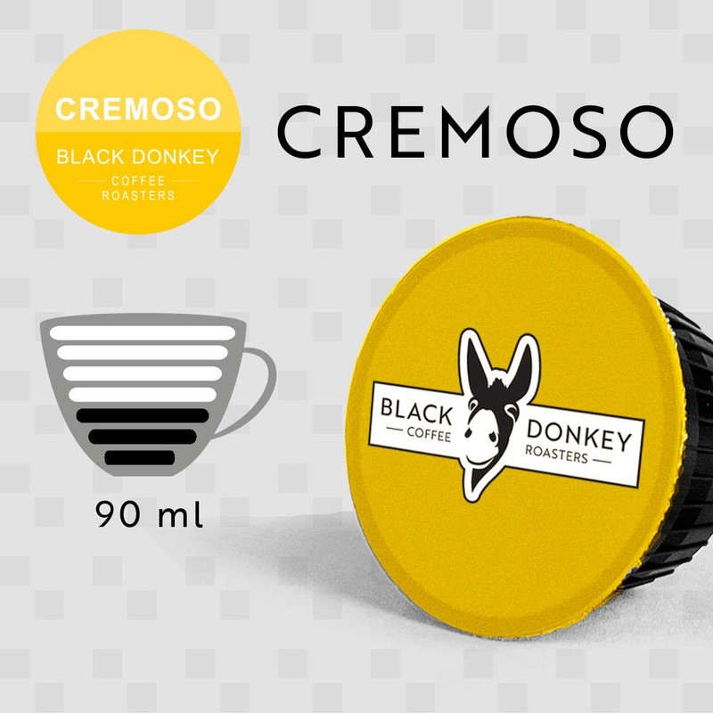 Black Donkey Coffee Roasters - 60 Pods Compatible with Dolce