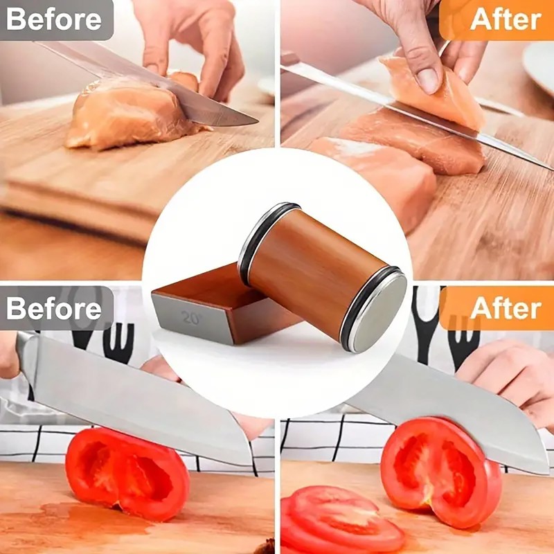 Knife Sharpener Kit- Rolling Knife Sharpening For Kitchen With Diamond