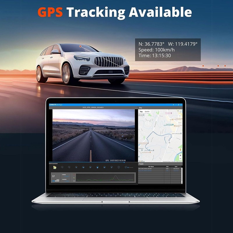Dash Cam Front and Rear, 4K Dual Dash Cam with