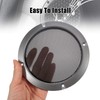 X AUTOHAUX 5" Titanium Tone Audio Speaker Cover Mesh Subwoofer
