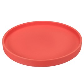 PATIKIL 8.9 Inch Round Ceramic Plant Saucer, Plant Saucer Tray Flower Planter Drip Tray for Indoors Outdoors Patio Balcony, Red