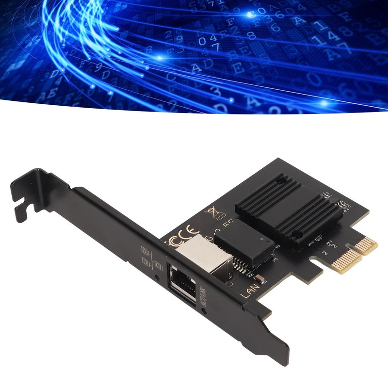 PCIe Card, I226 V Chip 2.5Gbps Gigabit Ethernet Card for