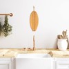 Totally Bamboo Lil' Surfer Surfboard Shaped Bamboo Serving and Cutting