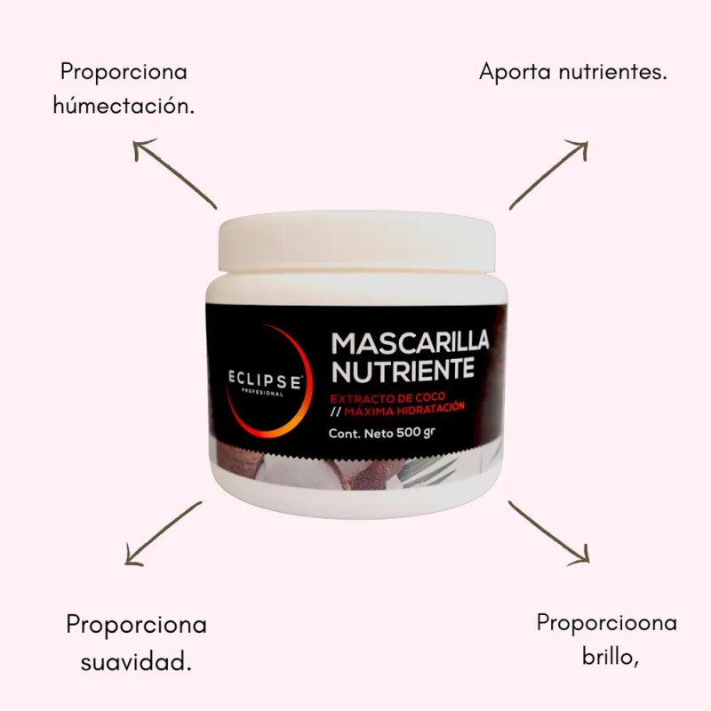 Mascarilla Nutriente Coco Revitaliza Hidrata 500g Eclipse