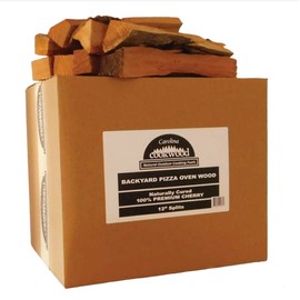 Carolina Cookwood Pizza Oven Wood 12 Inch Naturally Cured White Oak Splits Cooking Wood for Free Standing Ovens 1650 Cubic Inches (Cherry)