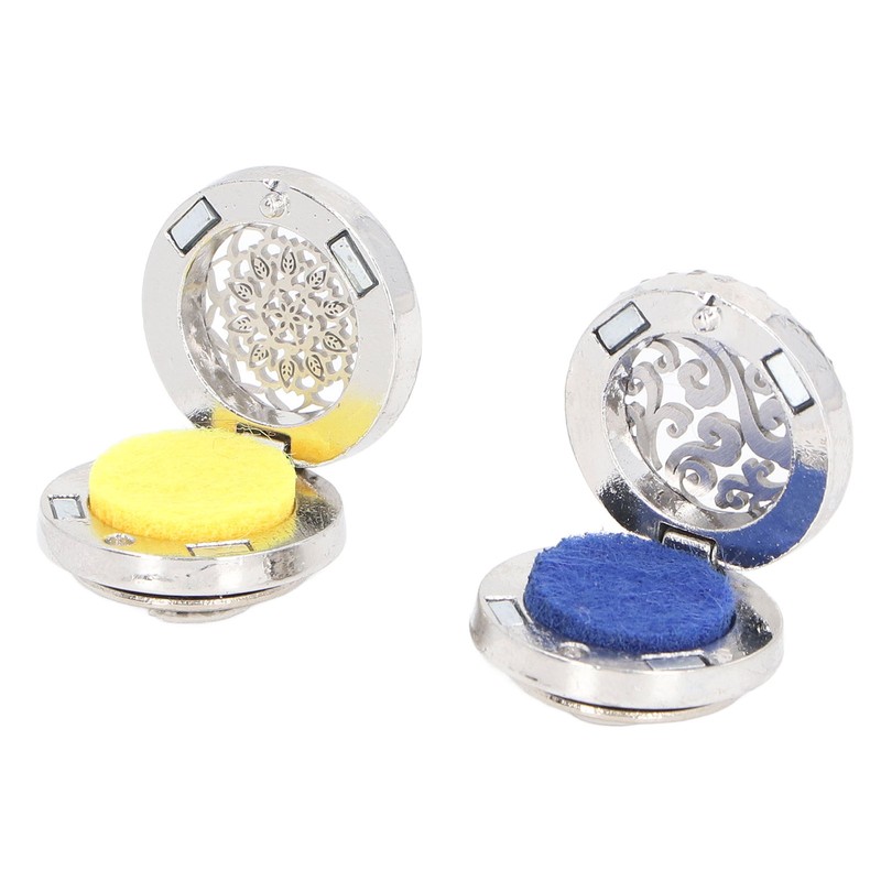Car Essential Oil Diffuser Stainless Steel Compact Vent Clip Aromatherapy