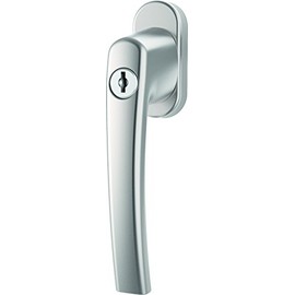 Roto Window Handle Line Lockable 40 Nm Natural Silver with Screws Square Pin 7 x 37 mm
