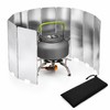 Aluminum Camping Stove Wind Shield for Outdoor Cooking – Multi-Panel