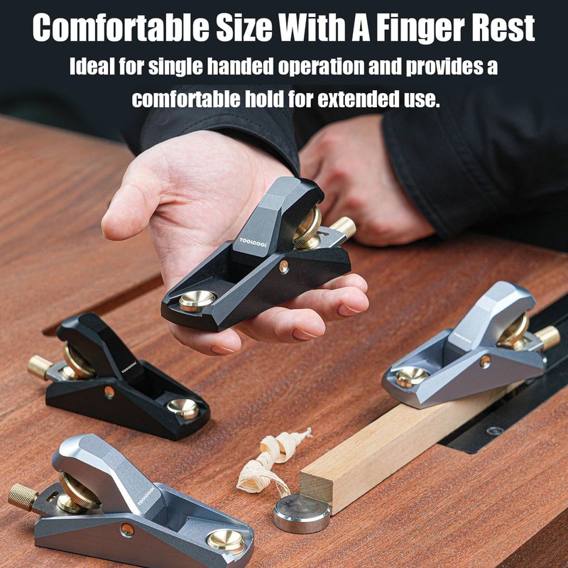 TOOLCOOL Low Angle Block Plane Wood Plane Mini Hand plane