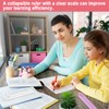 4 Pieces Folding Ruler, Mathematics Stationery Ruler, Reusable 30cm Ruler,