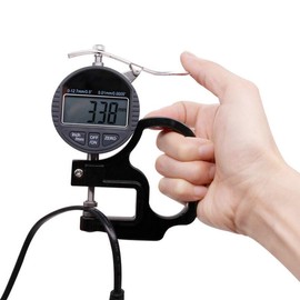 두께측정기 1/100 1/1000 두께게 필름 가죽 종이 [미터 두께 게 10mm 범위 12 7mm] Thickness Gauge 1/100 1/1000 Film Leather Paper [Meter Thickness Gauge 10mm Range 12 7mm]