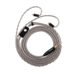 Linsoul Tripowin Zonie HiFi in-Ear Monitor Upgrade Cable, with Omni Mic, 16-Core Silver-Plated SPC Earphone Cable, Type-C/3.5mm Options, 1.25m SPC Tangle-Free Wire for Audiophiles(3.5MM,MMCX)