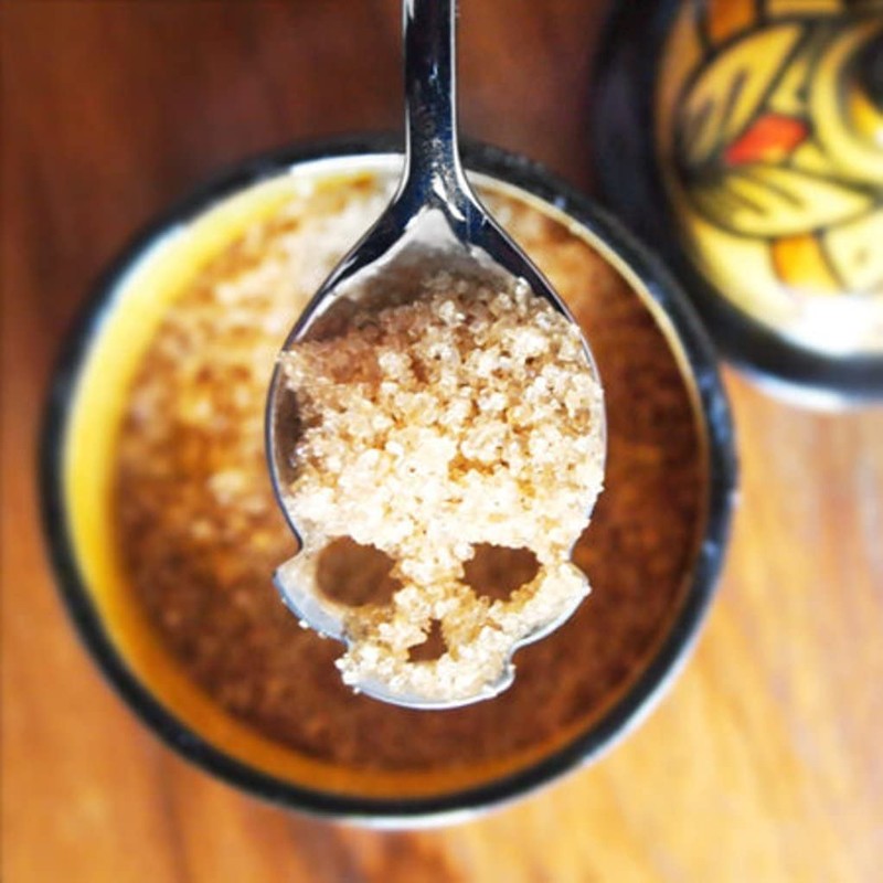 Cafurty 2 PCS Stainless Steel Spoons Skull Sugar Spoon Tea