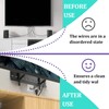 2PCS 2 Gang Brush Wall Plate for Coaxial Cable, HDMI,
