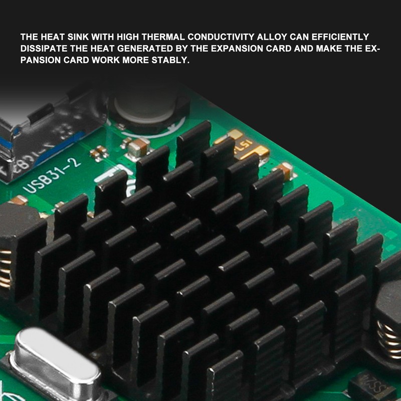 PCIE to USB 3.1 Expansion Card Self Powered 2 Ports