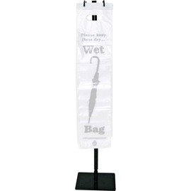 Tatco Wet Umbrella Bag Stand, Powder Coated Steel, 10w X 10d X 40h, Black