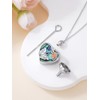 YYB 925 Sterling Silver Butterfly Urn Necklace for Ashes Jewelry