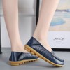 VenusCelia Mocasín Plano Natural Transpirable para Mujer, Azul Marino, 5.5