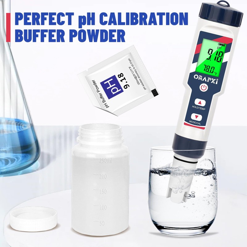 ORAPXI 15 Pack pH Meter Calibration Solution Buffer Solution Powder