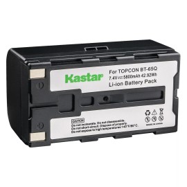Kastar BT65Q Battery & LCD Charger for Topcon BT-60Q BT-61Q BT-62Q BT-65Q BT-66Q GMS-2