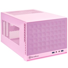 SilverStone Technology Ultra Small Form Factor Computer Case Mini-ITX in Pink SG13P