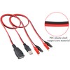HCFeng USB to Alligator Clip Adapter Cable Alligator Clip Jumper