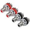 Monosaudio C401R 4Pcs RCA Socket Terminal Pure Copper Rhodium Plated