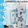 Meoky Vaso Térmicos De Inoxidable Con Calor/frí Pajilla 40oz