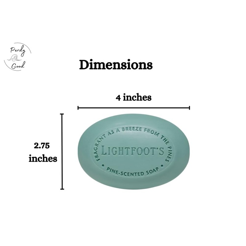 Lightfoot's Pine Soap for Men (Set of 4 Bars) All