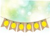 jojofuny 3pcs Lemon Themed Banner Bunting Flags Summer Decorations Outdoor