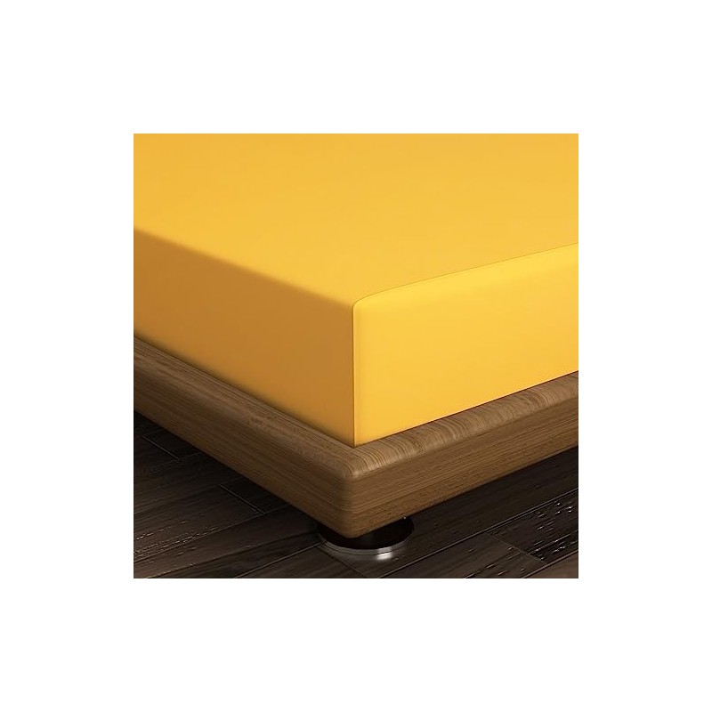 Mustard Fitted Sheet 140 x 190 cm