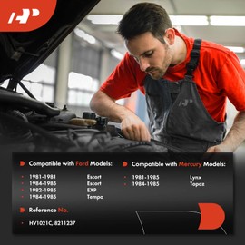 A-Premium Heater Control Valve Compatible with Ford & Mercury Models - Escort 1981/1984-1985, EXP 1982-1985, Tempo 1984-1985, Lynx 1981-1985, Topaz 1984-1985