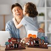 4pcs Fathers Day Decorations Table Centerpiece Wooden Happy Fathers Day