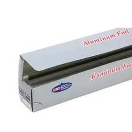 Ozax Aluminum Foil, 11.8 inches (30 cm) x 164.0 ft (50 m), 1 Piece, 11 Micron T, Aluminum, Long Roll, Commercial Use