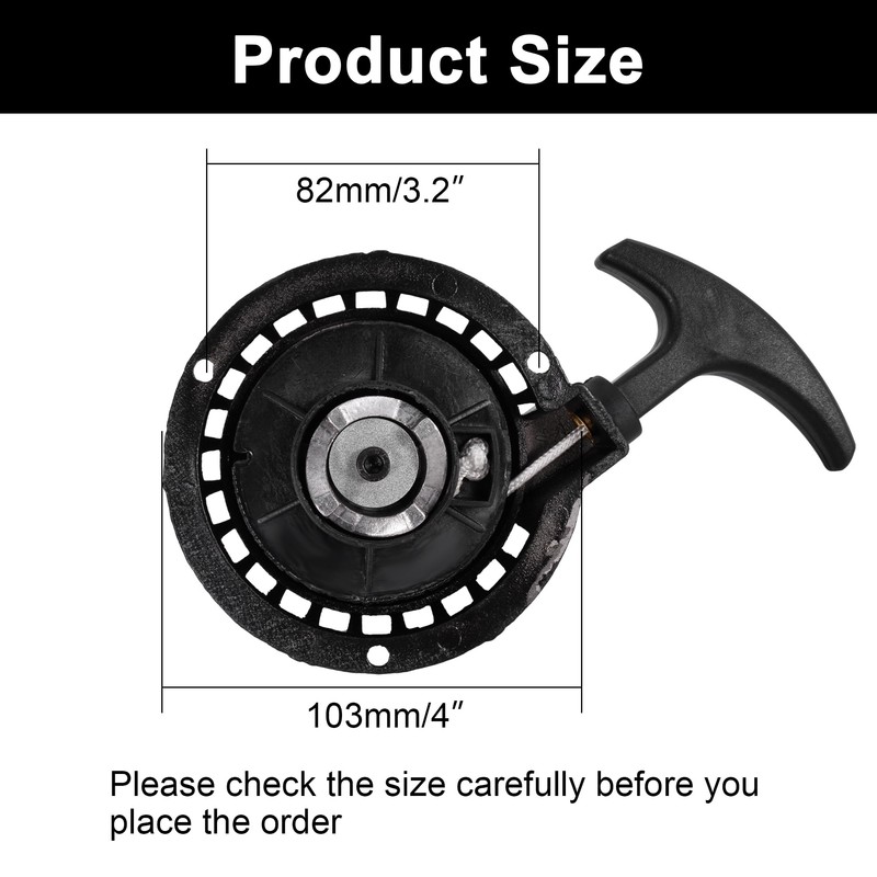 Aluminum Alloy Recoil Pull Start Starter for 47cc 49cc 50cc