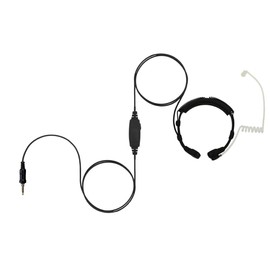 Throat Mic Headset with Acoustic Tube Earpiece for Horizon HX890 HX210 HX400 HX870 HX300 Radios