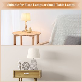 Mudder 2 Sets Silver Finish Make a Lamp Light Kit, Lamp Wiring with 8 Inch Harp and 3 Way Socket, Make a Amp Kit Complete for DIY Light Design or Repair(Brass)